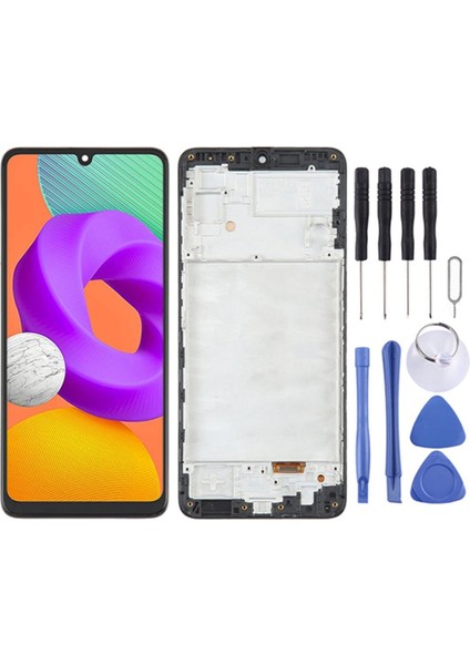 Samsung Galaxy SM-M225 M22 Ekran LCD Dokunmatik Full Çıtalı
