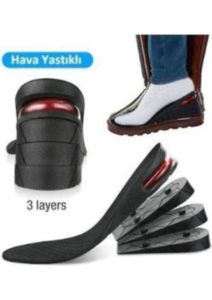 Main Shop Hava Yastıklı Tam Boy Uzatıcı Tabanlık Gizli Topuk 7 cm Ortopedik fırsatları