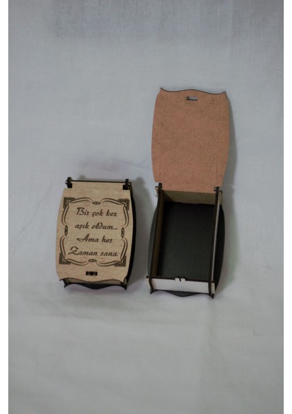 Kutu Çakmak Mdf 3 mm Kişiye Özel Yazı ile Gönderilecektir. fiyatları