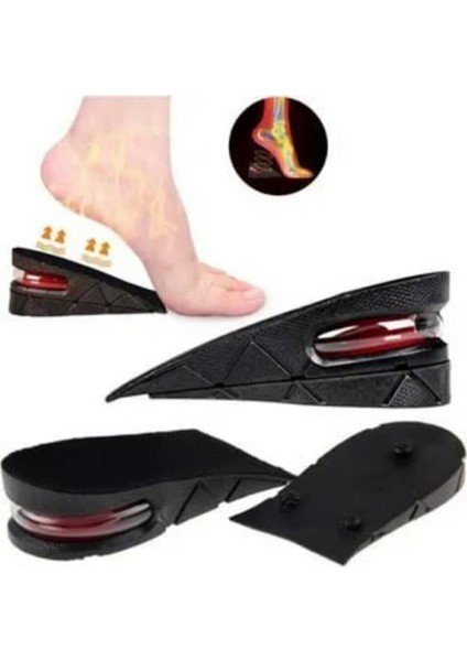 Main Shop 5 cm Gizli Topuk Hava Yastıklı Boy Uzatıcı Tabanlık Uzatan Taban Uzatma Tabanı Ayakkabı Tabanlığı