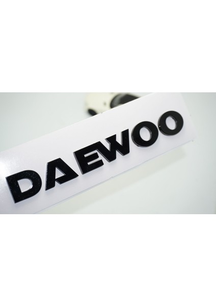 Daewoo Bagaj Siyah Abs 3m 3D Yazı Logo