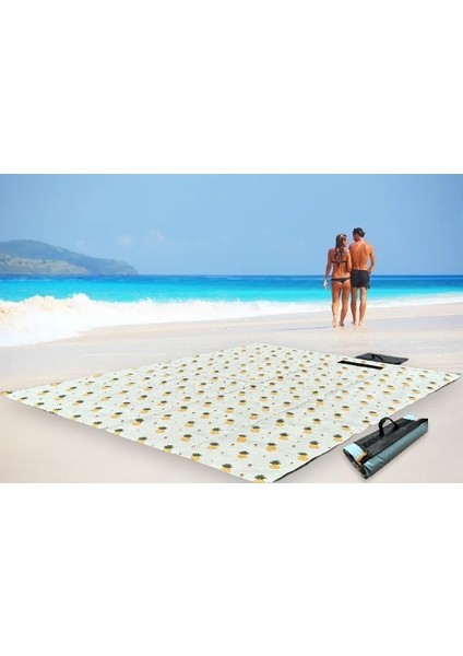 Plaj Çantası,Plaj Havlusu, Plaj Battaniyesi, Kamp Malzemeleri, Piknik Örtüsü, Plaj Seti, Yer ve Plaj Minderi 150CM-200CM