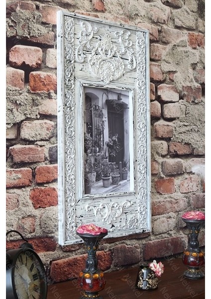 Vintage Arın Ahşap Resim ve Ayna Çerçevesi