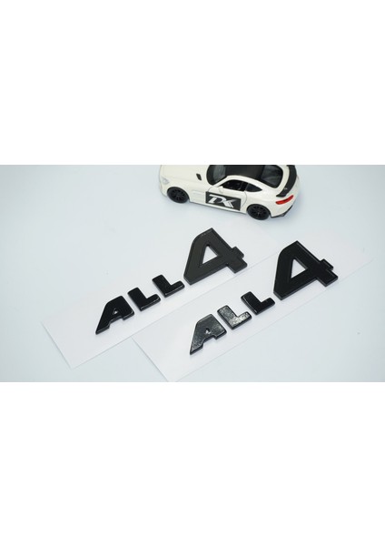 All4 Siyah Kapı Yazı Logo 2 Li Set Mini Cooper Ile Uyumlu