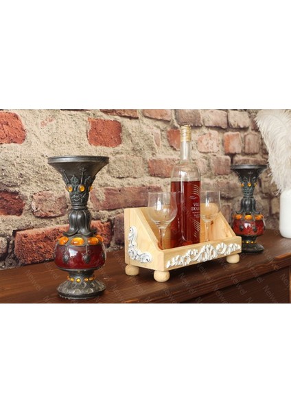 Vintage Nova Naturel Ahşap Bar Raf modelleri