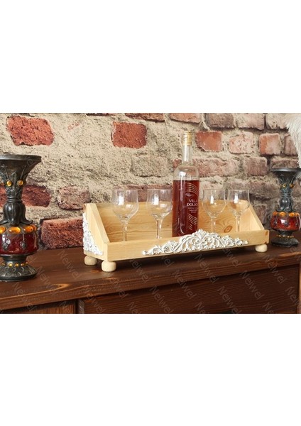Vintage Roha Naturel Ahşap Bar Raf fiyatları