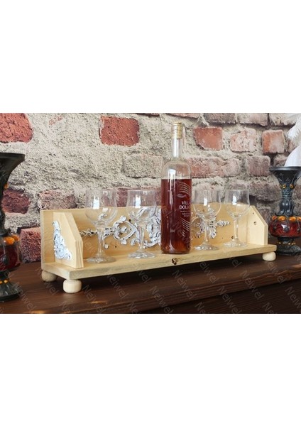 Vintage Tenna Naturel Ahşap Bar Raf modelleri