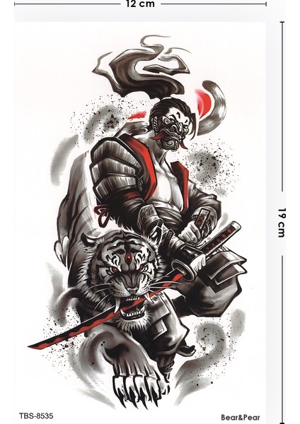 Samuray Katana Geçici Dövme Samurai Tattoo fiyatları