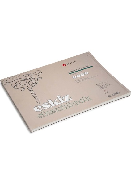 Defteri A4 - Sanatsal Sketchbook - 90 Gr, 80 Yaprak, Çizgisiz (Tek Tek Koparmaya Uygun)