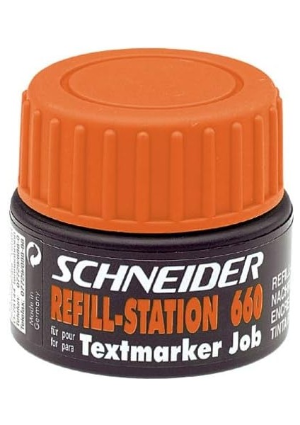 Schreibgeräte Refill Station Maxx 660, Iş Için Dolum Mürekkebi, 30 Ml, Turuncu