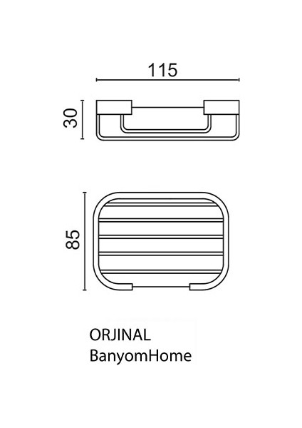 Paslanmaz Pirinç Kutup 8X12CM Sabunluk fiyatları