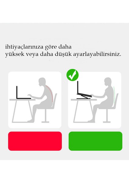 360'DÖNEN Çelik Laptop Standı Dizüstü Bilgisayar Tablet Yükseltici Telefon Tutucu indirimleri