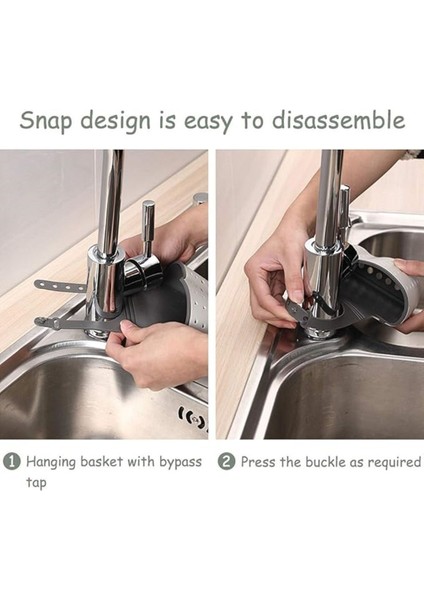 Main Shop Süzgeçli Mutfak Sepeti Asılı Lavabo Mutfak Banyo Düzenleyici Depolama Rafı Sepet Organizatörü Süzgeç indirimleri