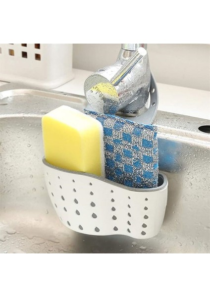 Main Shop Mutfak Banyo Düzenleyici Süzgeçli Mutfak Sepeti Asılı Lavabo Depolama Rafı Sepet Organizatörü Süzgeç fırsatları