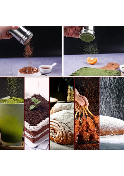 Kakao, Un, Toz Baharat, Pudra Şekeri Serpici, Paslanmaz Çelik modelleri