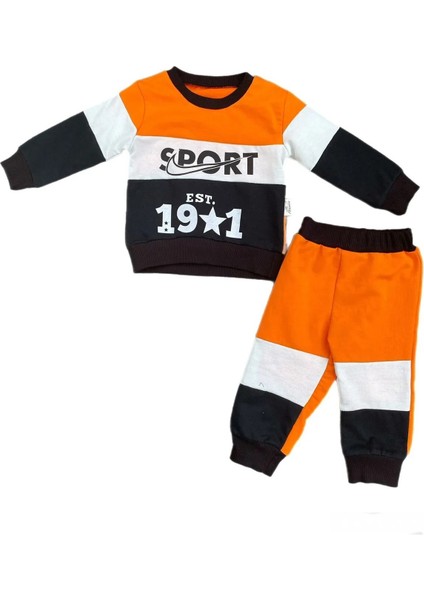 Alp Kids Sport Baskılı Yazılı Erkek Bebek Takım