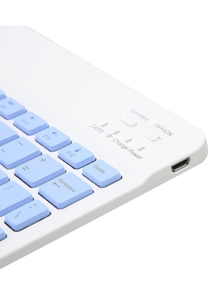 IPad Xiaomi Samsung Huawei Tablet Laptop Uyumlu Renkli Bluetooth Bağlantılı Klavye+Mouse Set