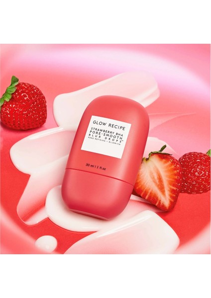 Glow Recıpe Strawberry Bha Pore-Smooth Blur Drops - Serum 30 ml