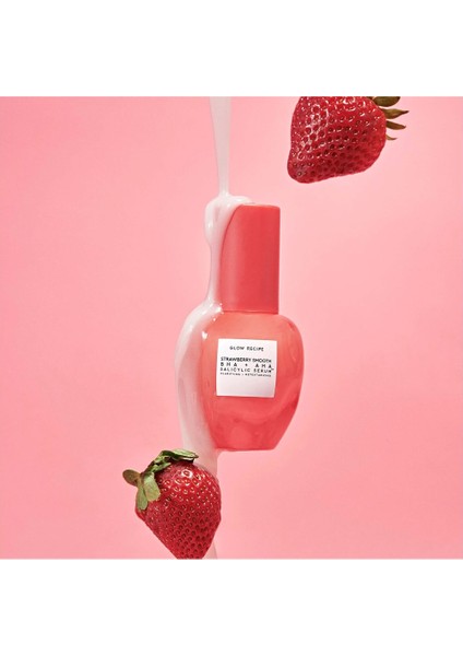 Glow Recıpe Strawberry Smooth - Salisilik Asit, Aha ve Bha Içeren Arındırıcı Serum 30 ml