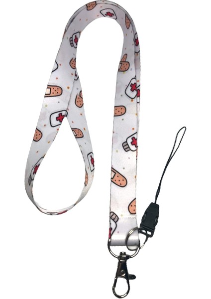 Desen Boyun Ipi Telefon Askısı Lanyard
