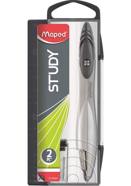 Study Pergel Gri + Uç Kutusu Kutu