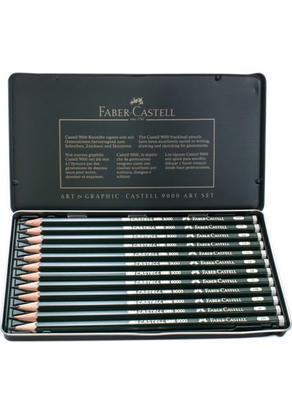 9000 Art Set (8b-2h), Naturel / Siyah