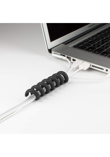 Tutucu ve Kablo Kılavuzu - Cable Candy - Snake Siyah