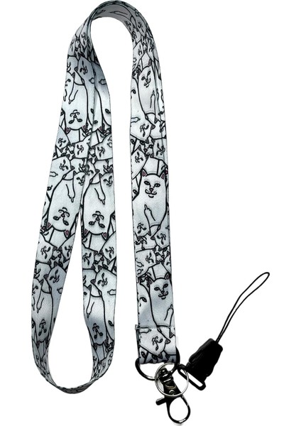 Kedi Boyun Ipi ve Telefon Askısı Lanyard