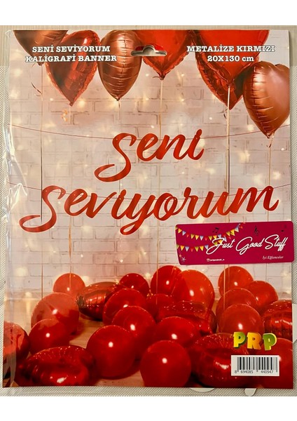 Good Stuff - Sevgililer Günü - Seni Seviyorum Kaligrafi Banner