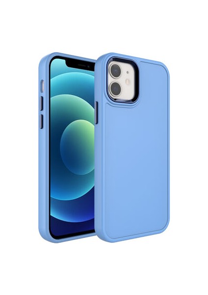 iPhone 12 Iz Yapmayan Pastel Görünümlü Şık Botox Premium Silikon Kılıf
