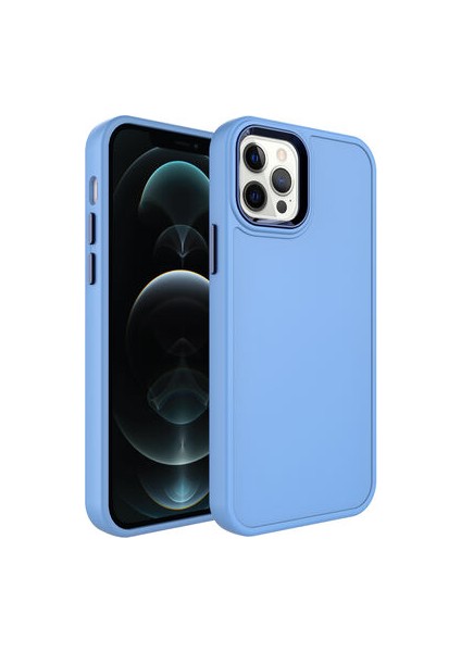 iPhone 12 Pro Max Iz Yapmayan Pastel Görünümlü Şık Botox Premium Silikon Kılıf