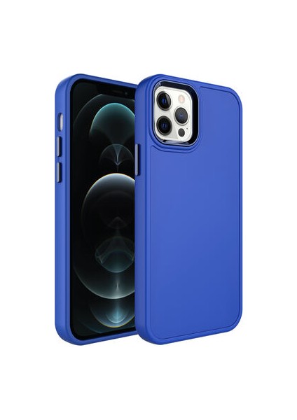 iPhone 12 Pro Max Iz Yapmayan Pastel Görünümlü Şık Botox Premium Silikon Kılıf