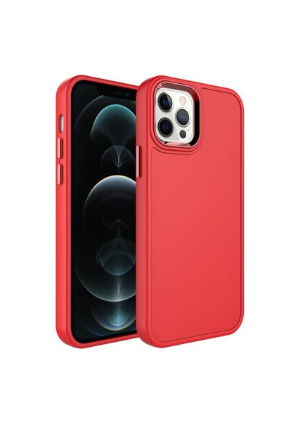 iPhone 12 Pro Iz Yapmayan Pastel Görünümlü Şık Botox Premium Silikon Kılıf