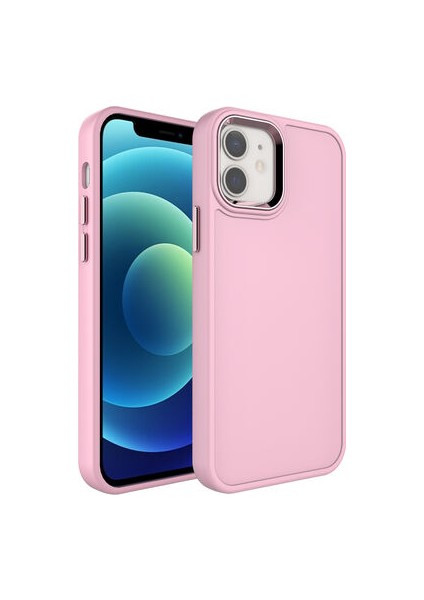 iPhone 12 Iz Yapmayan Pastel Görünümlü Şık Botox Premium Silikon Kılıf
