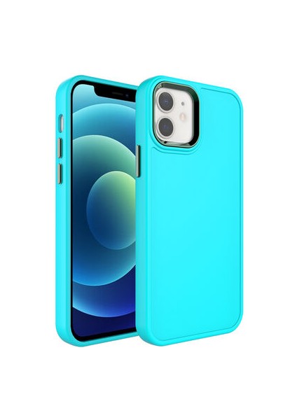 iPhone 12 Iz Yapmayan Pastel Görünümlü Şık Botox Premium Silikon Kılıf