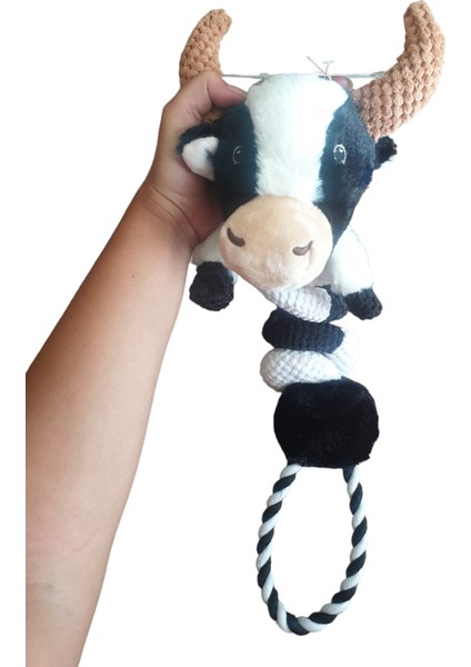 Anımo Cow Peluş Köpek Oyuncağı, Peluş Öten Inek Köpek Oyuncağı, Sesli Peluş Köpek Oyuncağı fırsatları