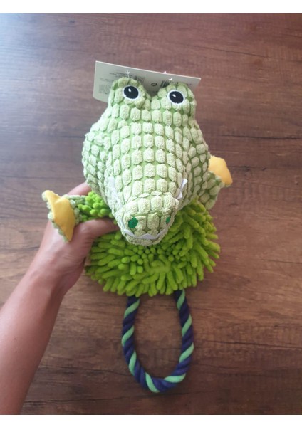 Anımo Crocodile Köpek Oyuncağı, Peluş Timsah Köpek Oyuncağı, Öten Köpek Oyuncağı, Peluş fırsatları