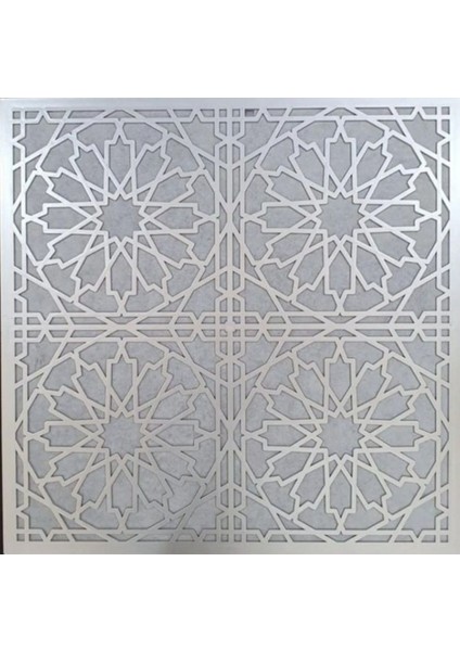60X60 cm Asma Tavan Uyumlu LED Döşenebilir Tavan Paneli- Gümüş Renk
