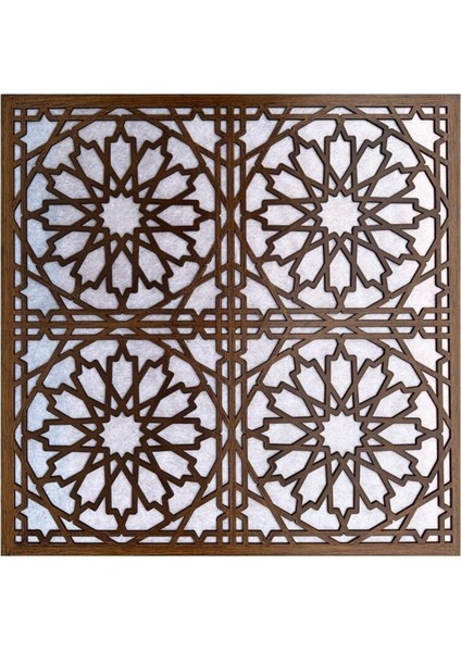60X60 cm Asma Tavan Uyumlu LED Döşenebilir Tavan Paneli- Kahve Renk