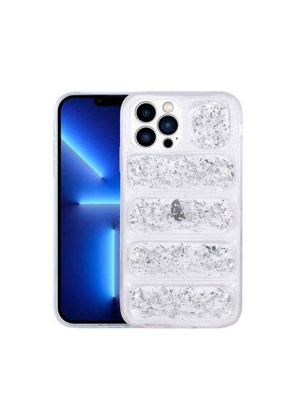 iPhone 13 Pro Simli Dalga Premium Silikon Kılıf
