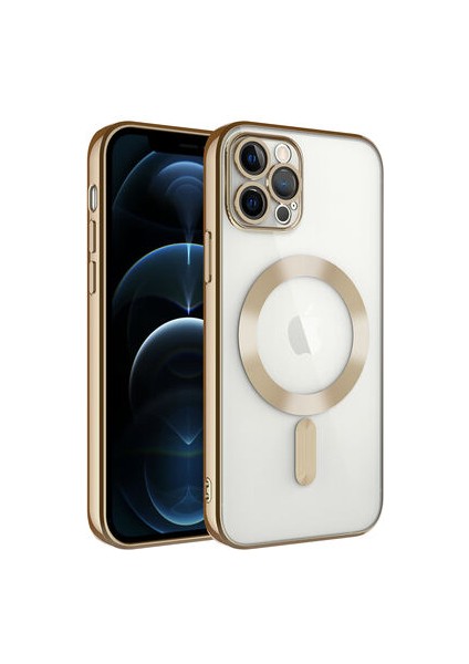 iPhone 12 Pro Max Kamera Korumalı ve Magsafe Destekli Şık Demre Premium Kılıf