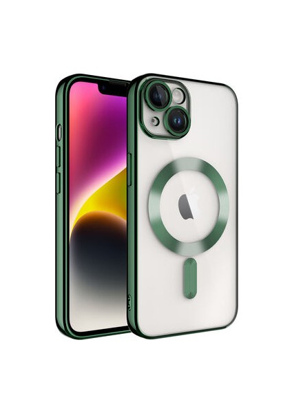 iPhone 14 Plus Kamera Korumalı ve Magsafe Destekli Şık Demre Premium Kılıf
