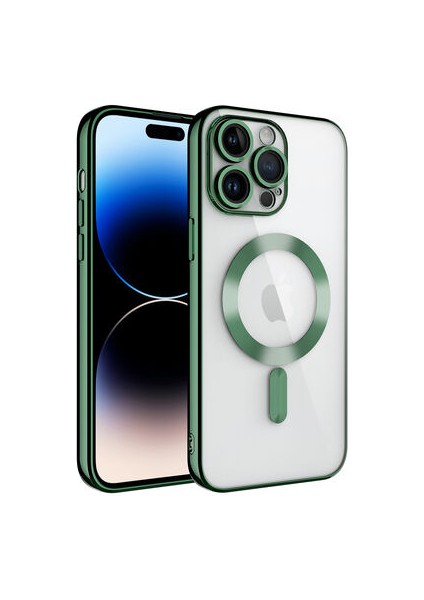 iPhone 14 Pro Max Kamera Korumalı ve Magsafe Destekli Şık Demre Premium Kılıf