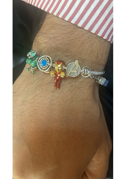Avengers Charm Bileklik 925 Ayar Gümüş fiyatları