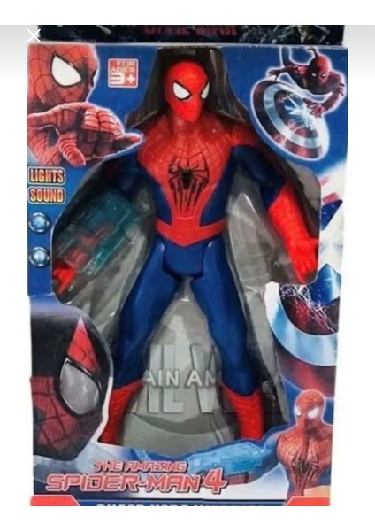 Spiderman Sesli Işıklı Yeni Version Örümcek Adam Figür Oyuncak