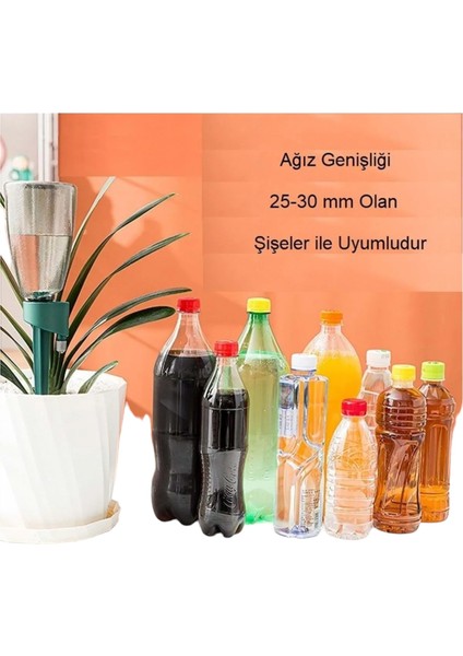 Otomatik Ayarlı 3 Adet Sulama Saksı Çiçek Su Damlatıcı Zamanlama Sulama Kabı