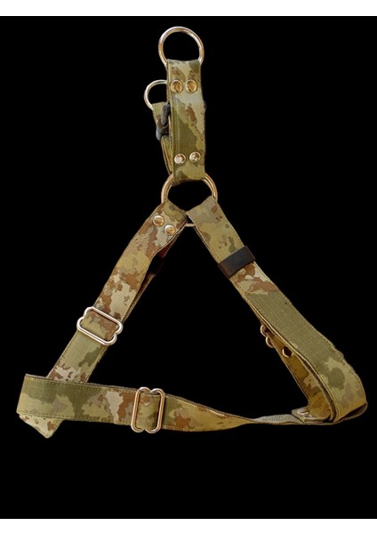 Köpek göğüs tasması kamuflaj destekli kolon kumaş metal ayar tokalı genişlik:2,5cm göğüs ölçüsü:50-85cm ayarlamalı dog harness GT4-1