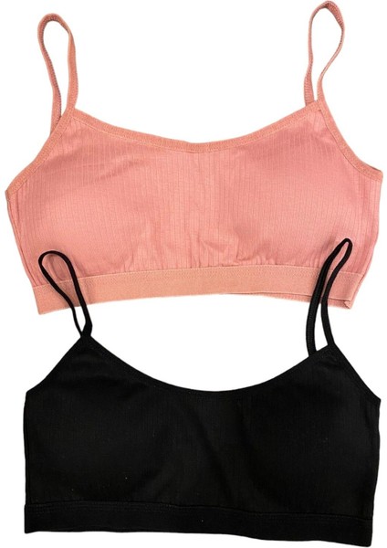 2'li Fitilli Ip Askılı Petli Büstiyer