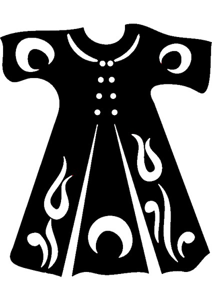 Padişah Gömleği Duvar Dekor Sticker 30 x 60 cm