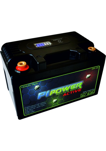 Pipower Active Plus 12V 12AH Lithium Lifepo4 Lityum Motosiklet Aküsü